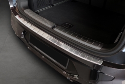 Rear bumper protector suitable for BMW X4 (G02) 2021-> stainless steel brushed (BMW10X4BP) (1)