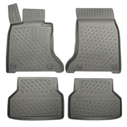 BMW 5 Series (E60) 2003-2010 4d foot mat set PE/TPE rubber / automatten set PE/TPE rubber / Fußmatten Set PE/TPE Gummi / jeu tapis auto PE/TPE caoutchouc (BMW15SFM)