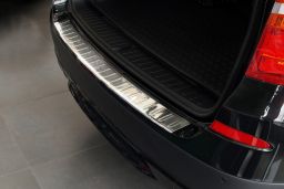 BMW X3 (F25) 2010-2014 rear bumper protector stainless steel (BMW1X3BP) (1)