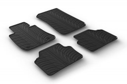 BMW 3 Series (E90) 2005-2012 4-door saloon car mats set anti-slip Rubbasol rubber (BMW23SFR)