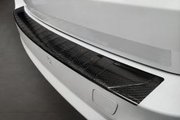Rear bumper protector BMW X5 (F15) 2013-2018 carbon (BMW23X5BP) (1)