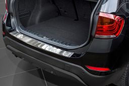 BMW X1 (E84) 2012-2015 rear bumper protector stainless steel (BMW2X1BP) (1)