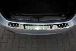 BMW 5 Series Touring (F11) 2010-2017 rear bumper protector stainless steel high gloss (BMW305SBP) (2)