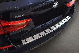 Rear bumper protector BMW 5 Series Touring (G31) 2017-2020 wagon stainless steel - Strong (BMW455SBP) (1)