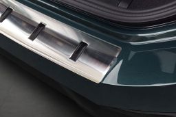 Rear bumper protector suitable for BMW 5 Series Touring (G61) 2024-> wagon stainless steel brushed (BMW55SBP) (1)