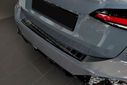 Rear bumper protector BMW 2 Series Active Tourer (U06) 2021-> wagon stainless steel high gloss black (BMW62ABP) (1)