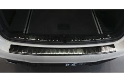 BMW X3 (F25) 2014-2017 rear bumper protector stainless steel black (BMW7X3BP) (3)