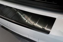 BMW X3 (F25) 2014-2017 rear bumper protector stainless steel black (BMW7X3BP) (4)
