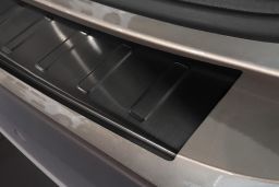 BMW X1 (E84) 2012-2015 rear bumper protector stainless steel black (BMW8X1BP) (4)