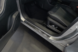 Door sill plates suitable for Chery Omoda 5 2022-> stainless steel brushed anthracite 4 pieces (CHE3OMEG) (1)