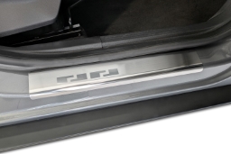 Door sill plates suitable for Citroën C3 IV 2024-> 5-door hatchback stainless steel brushed (CIT15C3EA) (1)