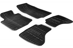 Citroën C1 I 2005-2009 3 & 5-door hatchback car mats set anti-slip Rubbasol rubber (CIT1C1FR)