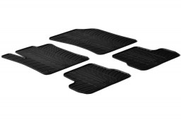 Citroën DS3 2009-present 3-door hatchback car mats set anti-slip Rubbasol rubber (CIT1D3FR)