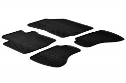 Citroën C1 I 2009-2014 3 & 5-door hatchback car mats set anti-slip Rubbasol rubber (CIT2C1FR)