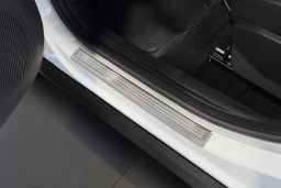 Door sill plates suitable for Citroën C3 IV 2024-> 5-door hatchback stainless steel brushed 4 pieces (CIT3C3EG) (1)