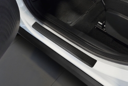 Door sill plates suitable for Citroën C3 IV 2024-> 5-door hatchback stainless steel matt black 4 pieces (CIT4C3EG) (1)