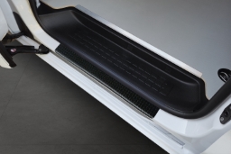 Door sill plates suitable for Citroën Jumpy III 2016-> aluminium diamond plate matt black 4 pieces (CIT4JYEG) (1)