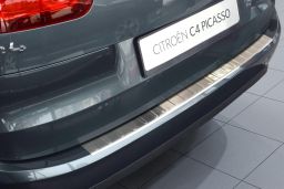 Citroën C4 Picasso II 2013-> rear bumper protector stainless steel (CIT6C4BP) (1)