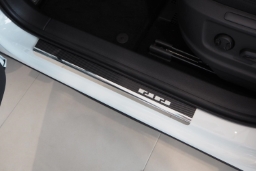 Door sill plates Cupra Ateca 2018-present stainless steel - carbon foil (CUP2AAEA) (1)