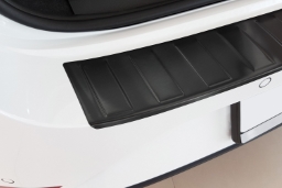 Rear bumper protector suitable for Cupra Leon Sportstourer (KU) 2020-> wagon stainless steel brushed anthracite (CUP3LEBP) (1)