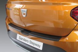 Rear bumper protector Dacia Sandero III 2020-present 5-door hatchback ABS - silver (DAC1SABR) (1)