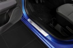 Door sill plates Dacia Sandero III 2020-> 5-door hatchback stainless steel 4 pieces (DAC1SAEG) (1)