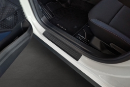 Door sill plates suitable for Dacia Duster III 2024-> stainless steel matt black 4 pieces (DAC2DUEG) (1)