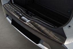 Rear bumper protector Dacia Spring (BBG) 2021-> stainless steel anthracite (DAC2SPBP) (1)