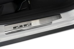 Door sill plates suitable for Dacia Duster III 2024-> stainless steel brushed (DAC6DUEA) (1)