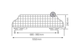 Dog guard Kleinmetall TraficGard Steel Mesh S - Example (2)