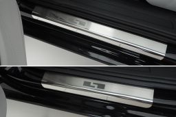 Example door sill plate set stainless steel - 4 pcs