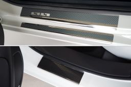 Example door sill plate stainless steel + carbon foil - 6 pieces (EA)