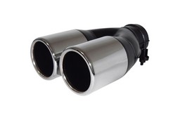Exhaust trim steel carbon round