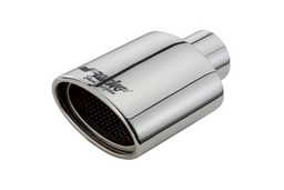 Exhaust trim stainless steel double round