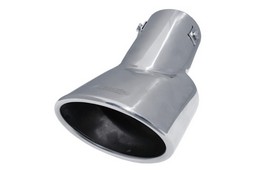 Exhaust trim stainless steel double round