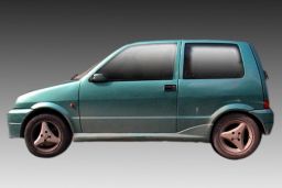Side skirts Fiat Cinquecento 1991-1998 3-door hatchback ABS - painted (FIA1CIMS) (1)