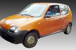 Side skirts Fiat Seicento 1998-2005 3-door hatchback ABS - painted (FIA1SEMS) (1)