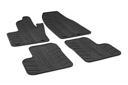 Fiat 500X 2015-present car mats set anti-slip Rubbasol rubber (FIA550FR)