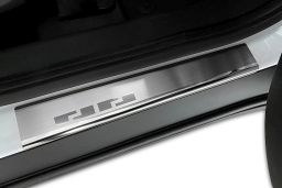 Door sill plates Ford Transit & Tourneo Courier II 2023-> stainless steel brushed (FOR14TREA) (1)