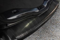 Ford Mondeo V 2014-> wagon rear bumper protector stainless steel black (FOR17MOBP) (1)