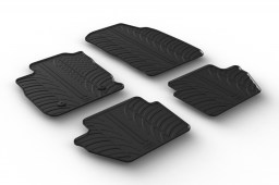 Ford EcoSport 2017-present car mats set anti-slip Rubbasol rubber (FOR1ECFR)