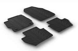 Ford Ka+ 2016-present 5-door hatchback car mats set anti-slip Rubbasol rubber (FOR1KAFR)