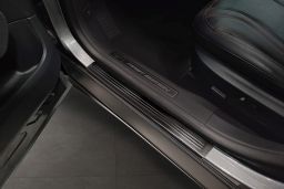 Door sill plates Ford Mustang Mach-E 2020-> stainless steel brushed anthracite 4 pieces (FOR2MUEG) (1)
