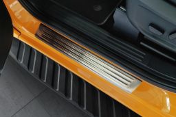 Door sill plates Ford Ranger IV 2022-> stainless steel 4 pieces (FOR2RAEG) (1)