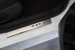 Door sill plates Ford Ka+ 2016-present 5-door hatchback stainless steel (FOR3KAEA) (1)