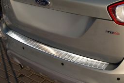 Ford Kuga I 2008-2012 rear bumper protector stainless steel (FOR3KUBP) (2)