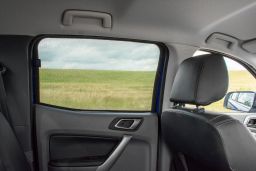 Sun shades Ford Ranger III 2012-present  Car Shades - rear side doors (1)