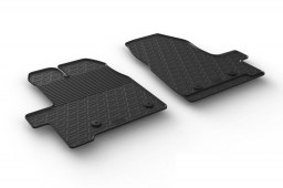 Ford Transit Custom 2016-2017 car mats set anti-slip Rubbasol rubber (FOR4TRFR)
