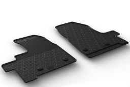 Ford Transit Custom 2018-present car mat set anti-slip Rubbasol rubber (FOR5TRFR) (1)