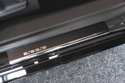 Door sill plates Ford Kuga III 2019-> stainless steel - carbon foil (FOR6KUEA) (1)